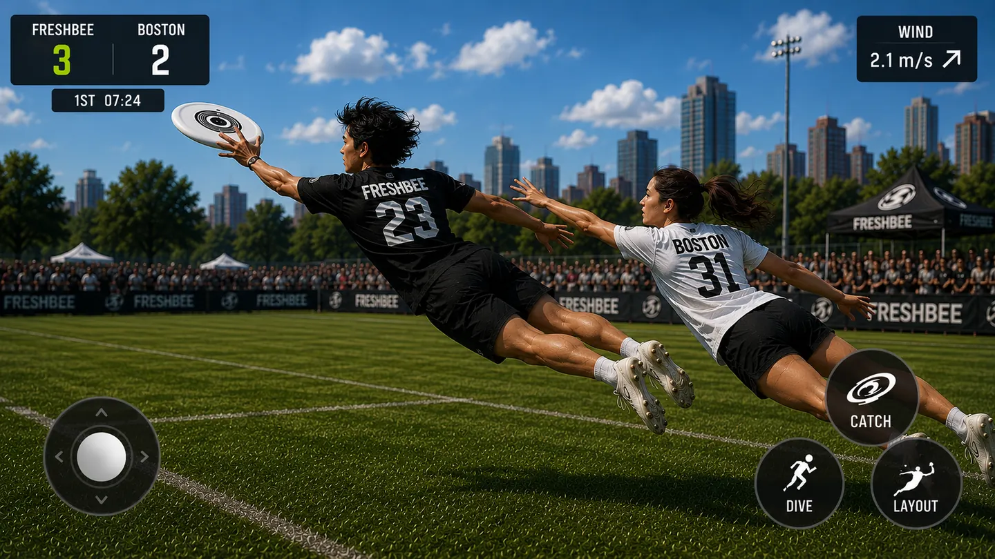 Gameplay concept: a full layout dive for the catch
